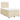 Pat box spring cu saltea, crem, 120x200 cm, textil