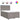 Pat box spring cu saltea, gri taupe, 140x200 cm, textil