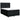 Pat box spring cu saltea, negru, 160x200 cm, textil