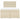 Pat box spring cu saltea, crem, 160x200 cm, material textil