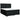 Pat box spring cu saltea, negru, 180x200 cm, catifea