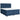 Pat box spring cu saltea, albastru, 180x200 cm, material textil