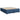 Pat box spring cu saltea, albastru, 180x200 cm, material textil