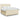 Pat box spring cu saltea, crem, 200x200 cm, textil