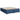 Pat box spring cu saltea, albastru, 200x200 cm, textil