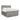 Pat box spring cu saltea, gri taupe, 200x200 cm, textil