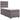 Pat box spring cu saltea, gri, 80x200 cm, piele ecologică