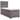 Pat box spring cu saltea, gri, 90x190 cm, piele ecologică