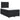 Pat box spring cu saltea, negru, 120x190 cm, piele ecologică