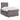 Pat box spring cu saltea, gri, 120x200 cm, piele ecologică