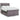Pat box spring cu saltea, gri, 140x200 cm, piele ecologică