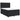 Pat box spring cu saltea, negru, 160x200 cm, piele ecologică