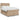 Pat box spring cu saltea, cappuccino, 160x200cm piele ecologică