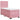 Pat box spring cu saltea, roz, 80x200 cm, catifea