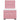 Pat box spring cu saltea, roz, 80x200 cm, catifea