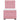Pat box spring cu saltea, roz, 80x200 cm, catifea