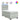 Pat continental cu saltea, gri deschis, 80x200 cm, catifea