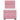 Pat box spring cu saltea, roz, 80x200 cm, catifea