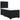 Pat box spring cu saltea, negru, 80x200 cm, catifea