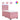 Pat box spring cu saltea, roz, 80x200 cm, catifea