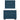 Pat box spring cu saltea, albastru, 90x190 cm, catifea