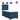 Pat box spring cu saltea, albastru, 90x190 cm, catifea