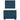 Pat box spring cu saltea, albastru, 90x190 cm, catifea