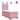 Pat box spring cu saltea, roz, 90x190 cm, catifea