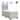 Pat box spring cu saltea, gri deschis, 90x190 cm, catifea