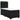 Pat box spring cu saltea, negru, 90x190 cm, catifea