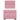 Pat box spring cu saltea, roz, 90x190 cm, catifea