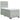 Pat box spring cu saltea, gri deschis, 90x190 cm, catifea