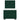 Pat box spring cu saltea, verde închis, 90x190 cm, catifea
