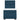 Pat box spring cu saltea, albastru, 90x190 cm, catifea