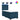 Pat box spring cu saltea, albastru, 90x200 cm, catifea