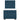 Pat box spring cu saltea, albastru, 90x200 cm, catifea