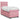 Pat box spring cu saltea, roz, 90x200 cm, catifea