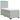 Pat box spring cu saltea, gri deschis, 100x200 cm, catifea