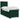 Pat box spring cu saltea, verde închis, 100x200 cm, catifea