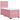Pat box spring cu saltea, roz, 100x200 cm, catifea