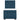 Pat box spring cu saltea, albastru, 100x200 cm, catifea