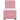 Pat box spring cu saltea, roz, 100x200 cm, catifea