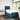 Pat box spring cu saltea, albastru, 100x200 cm, catifea
