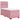 Pat box spring cu saltea, roz, 100x200 cm, catifea
