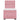 Pat box spring cu saltea, roz, 100x200 cm, catifea