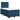 Pat box spring cu saltea, albastru, 120x190 cm, catifea