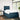 Pat box spring cu saltea, albastru, 120x190 cm, catifea
