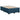 Pat box spring cu saltea, albastru, 120x190 cm, catifea