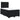 Pat box spring cu saltea, negru, 120x200 cm, catifea