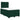 Pat box spring cu saltea, verde închis, 120x200 cm, catifea